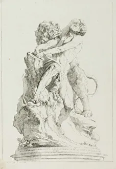 C Hutin Collection: Milo of Croton, 1764. Creator: Charles Hutin