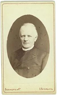 Miloslavski, head-and-shoulders portrait, facing front, between 1880 and 1886. Creator: Unknown