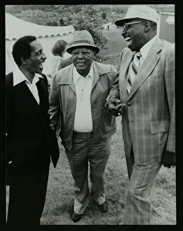Amusing Gallery: Milt Jackson, Budd Johnson and Major Holley at the Capital Radio Jazz Festival, London, 1979