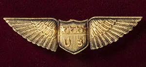 Miltary Aviator Badge, United States Army Air Service, ca. 1918-1926. Creator: Unknown