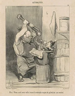 Mimi Vèron croit avoir... trouvé le... 19th century. Creator: Honore Daumier