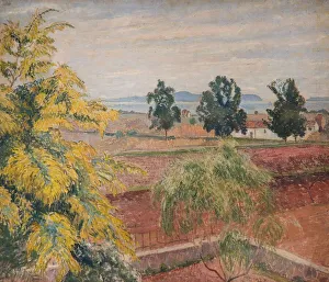 Mimosa Prints: Mimosa Lavendou, 1923. Creator: Lucien Pissarro
