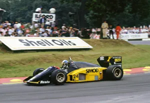 1986 Prints: Minardi M85B, Alessandro Nannini, 1986 British Grand Prix, Brands Hatch. Creator: Unknown