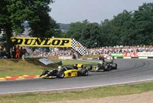 1986 Prints: Minardi M85B, Andrea De Cesaris, 1986 British Grand Prix, Brands Hatch. Creator: Unknown