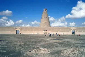 Abbasid Dynasty Prints: Minaret from within the Friday Mosque, Samarra, Iraq, 1977