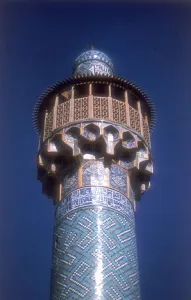 Isfahan Prints: Minaret, Shah Mosque, Isfahan, Iran, c1611-1630