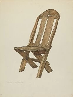 Handmade Gallery: Miners Chair - Hand Made, c. 1940. Creator: Rose Campbell-Gerke