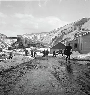Coal Miners Prints: Miners coming home, Blue Blaze mine