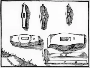 Miners hammers of various sizes, 1556
