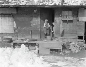 Washtub Prints: Miner's home, company-owned