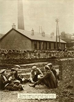 Miners playing cards during the General Strike, Britain, 1926, (1935). Creator: Unknown