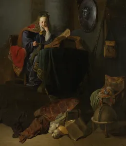 Studying Prints: Minerva, 1630. Creator: Rembrandt Harmensz van Rijn