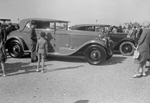 Admiring Gallery: Minerva 2-door coupe at Boulogne Motor Week, France, 1928. Artist: Bill Brunell
