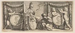 Minerva and the Arms of François Sublet de Noyers Painted by the Geniu Minerva and the Arms of François Sublet de Noyers Painted by the Geniu