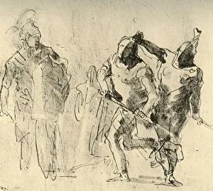 Minerva checks the Wrath of Achilles, c1757, (1928). Artist: Giovanni Battista Tiepolo