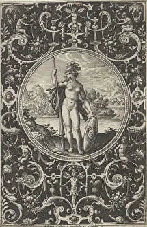 Minerva in a Decorative Frame with Grotesques, from the Judgment of Paris, c1580-1600 Minerva in a Decorative Frame with Grotesques, from the Judgment of Paris, c1580-1600