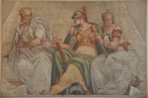 Paolo 1528 1588 Prints: Minerva between Geometry and Arithmetics, 1551