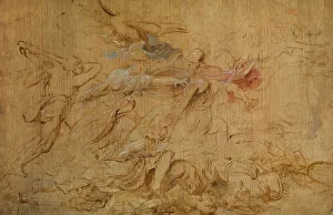 Mars Prints: Minerva and Hercules Restraining Mars, c1620s. Creator: Peter Paul Rubens
