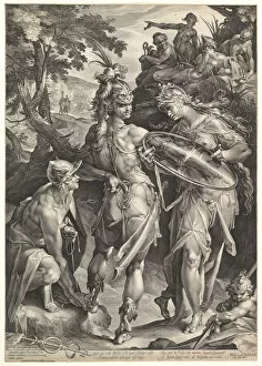 Bartholomeus Gallery: Minerva and Mercury Arming Perseus, 1604. Creators: Bartholomeus Spranger, Jan Muller