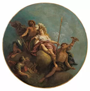 Vulcan Gallery: Minerva surrounded by Mercury, Diana, Apollo and Vulcan
