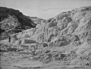 Hot Springs Prints: Minerva Terrace, Yellowstone Park, c1897. Creator: Unknown