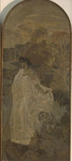 Helen Of Troy Gallery: Minerva (Triptych The Judgment of Paris), 1893. Artist: Vrubel, Mikhail Alexandrovich (1856-1910)