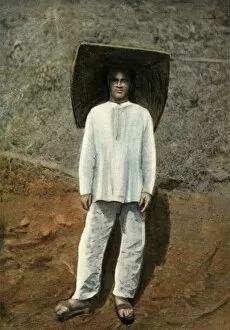 Local Industry Gallery: Un Mineur. Costume De Travail, (A Miner in Work Clothes), 1900. Creator: Unknown