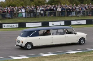Goodwood Prints: Mini stretch limousine at 2009 Goodwood revival meeting. Creator: Unknown