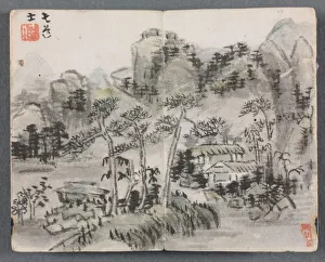 Miniature Album with Figures and Landscape (Landscape with Two Buildings), 1822. Creator