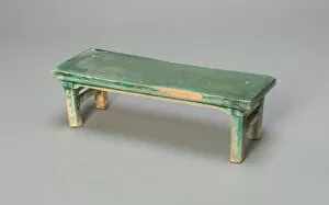 Benches Gallery: Miniature Bench (Mingqi), Ming dynasty (1368-1644). Creator: Unknown