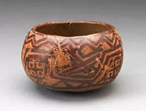 Incan Gallery: Miniature Bowl with Abstract Red and Black Geometric Patterns, A.D. 1450 / 1532