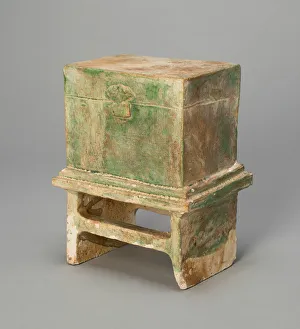 Miniature Box on a Stand (Mingqi), Ming dynasty (1368-1644). Creator: Unknown