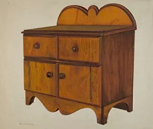 Drawers Gallery: Miniature Chest, c. 1940. Creator: Frank Gray