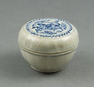 Miniature Covered Box with Animal and Cloud Motif, 15th century. Creator: Unknown Miniature Covered Box with Animal and Cloud Motif, 15th century. Creator: Unknown