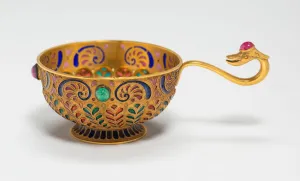 Ruby Prints: Miniature Cup, Russia, c. 1900. Creator: Alfred Tillander