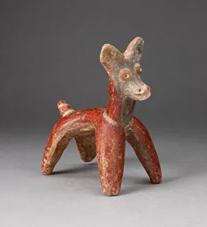 Nayarit Prints: Miniature Figure of a Standing Deer, 100 B. C. / A. D. 300. Creator: Unknown
