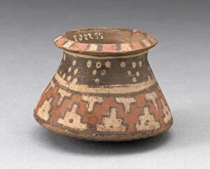 Incan Gallery: Miniature Jar with Textile-Like Pattern, A.D. 1450 / 1532. Creator: Unknown