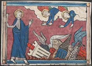 Lorraine Prints: Miniature from a Manuscript of the Apocalypse: The Fall of Babylon