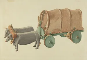 Miniature Oxcart, c. 1939. Creator: Eugene Bartz