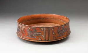 Miniature Straight-sided Bowl with Abstract Aligator Motif, A.D. 1450/1532 Miniature Straight-sided Bowl with Abstract Aligator Motif, A.D. 1450/1532