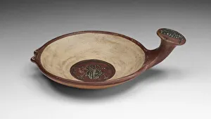Inca Prints: Miniature Tray Depicting a Frog, A. D. 1450 / 1532. Creator: Unknown