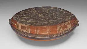 Inca Prints: Miniature Tray with Geometric Pattern, A. D. 1450 / 1532. Creator: Unknown