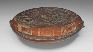 Tray Collection: Miniature Tray with Geometric Pattern, A.D. 1450 / 1532. Creator: Unknown