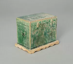Grave Goods Collection: Miniature Trunk (Mingqi), Ming dynasty (1368-1644). Creator: Unknown
