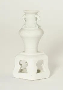 Qingbai Ware Prints: Miniature Vase on Stand, Yuan (1279-1368) or Ming dynasty (1368-1644)