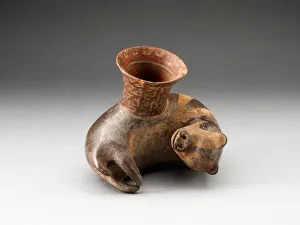 Miniature Vessel in the Form of a Reclinging Animal, A. D. 1450 / 1532. Creator: Unknown