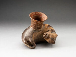 Incan Gallery: Miniature Vessel in the Form of a Reclinging Animal, A.D. 1450 / 1532. Creator: Unknown
