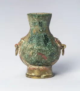 Gilding Collection: Miniature Wine Jar (Hu), Tang dynasty (618-906), 8th century. Creator: Unknown