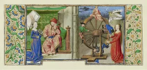 Jean Clopinel De Meun Prints: Miniatures from Boethius, Consolation de philosophie
