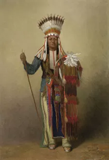 Plains Indian Gallery: Minimic, c. 1878. Creator: James Wells Champney